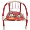 Generico Sedia per Bambini Poltrona Sediolina Sedia in Metallo Seggiolina Bimbi Sediolina Poltroncina Imbottita con Seduta Sonora Sedie Bambini con Braccioli (Rosso)