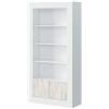 MarinelliGroup Libreria scaffale colonna multiuso BIANCA 5 ripiani 94 X 35 X 181 cm studio salone camera - 036629A