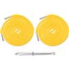 M METERXITY 2 Pz Cordini per Pantaloni della Tuta Giallo Chiaro Lacci