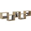 KUBUTKU - Mensola da parete 44x185x18, design moderno, sospesa, per soggiorno, camera da letto, ufficio e cucina (Artisan)