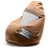 Avalon - Pouf Bambini Jazz in Ecopelle Deluxe Super Resistente, Pouf Sacco di Qualità Sartoriale, Bean Bag per Sedersi Ergonomico, Pouf a Sacco Impermeabile, Made in Italy(56x76cm-Gold)