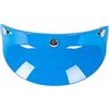 ACOGEDO 3 Bottoni a Pressione Visiera Lente Visiera Flip Up Wind per Casco Moto Jet Requisiti Antiappannamento e Antigraffio Flip Premium 1 e Trattamento Conforme e Legale 3 Bottoni a Pressione (BLUE)