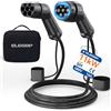 ELEGRP Cavo di ricarica tipo 2, 11 kW, 5 m, 16 A, 3 fasi, tipo 2 a tipo 2, modalità 3, cavo di ricarica per auto elettrica EV/PHEV con custodia, adatto per modello S/3/X/Y, VW ID.3 ID.4 e-Golf e altri