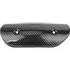 Kuuleyn Copertura Termica per Tubo di Scarico, Protezione per Scudo Termico per Tubo Centrale di Scarico in Acciaio Inossidabile Modifica Universale per Moto(Carbon Fiber Style)