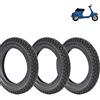 Generic 3 Pneumatici 2.75-9 Gomma Copertoni Vintage Union UM 121 Per Piaggio Vespa R L N 50 Special 4 PR