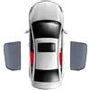 SIMICASE Parasole Auto Per VW Per Tiguan Per ALLSPACE BW 2016-2024 Tendina Parasole Magnetica Per Parabrezza Anteriore E Finestrino Laterale Posteriore Accessori Auto(2PCS Rear)
