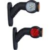 flexzone - Luci Laterali a LED per rimorchio con Guida a Sinistra e Destra, 12/24 V, omologate CE