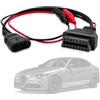 AMHTDOL Adattatore da OBD1 a OBD2 per Fiat cavo da 3 pin a 16 pin, connettore a 3 pin compatibile con veicoli Fiat, for Alfa Romeo e for Lancia, funzionante con lo scanner diagnostico ELM327 Obdii