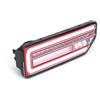 DWTNMEX Fari Posteriori Per Suzuki Per JIMNY 2019 2020 Per JB64 JB74 Auto Per LED Posteriore Fanale Posteriore Luce Freno Stazionamento Flusso Indicatore Direzione 2X Fanale Posteriore Esterno(Transparent Red