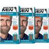 Just For Men Barba & Baffi, Tinta Barba Uomo, Castano Chiaro M25 (3 Pack)