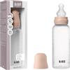 BIBS Biberon in plastica, 270 ml, 1-pack, Tettarella in silicone, Blush | Anti-colica | Tettarella in silicone | Flusso medio | Plastica senza BPA | Adatto all'allattamento | Prodotto in Danimarca
