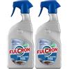 FULCRON 2562 Super Pulitore Inox 750 ml, Deterge e Lucida Superfici in Acciaio Inox e Cromature, Non lascia Aloni, Senza Risciacquo, Idoneo ai piani HACCP (Confezione da 2)