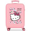 JOUMMA BAGS Hello Kitty Bows Trolley Abs 55 Cm 4 Ruote Rosa