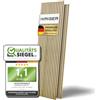 Kaiser plastic® Pannelli acustici, colore: rovere, pannelli da parete in diversi formati, parete a lamelle in legno e feltro, moderno rivestimento da parete (120 x 40 cm)