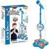 Generico Microfono Karaoke Per Bambini Con Piedistallo,Piedi Di Microfono Per Bambini,Macchina Karaoke Con Luminos,Altoparlante Giocattolo Portatile Con LED Da Palco
