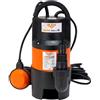 RURIS POWER FOR NATURE Aqua 9 - Pompa sommergibile di scarico per acque reflue cariche, 750 W, portata 12,5 m³/h, altezza di scarico 8 m, con galleggiante, cavo 10 m, particelle di Ø 3,5 mm