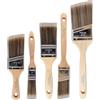 Pro Grade, Paint Brushes, 5-Piece, Paint Brush Set: Flat & Angle Brushes for Latex and Oil Paints, Stains, Interior & Exterior Home Improvement