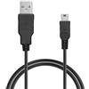 kwmobile Cavo USB Compatibile con Garmin Edge 840 540 530 1030 / eTrex/GPSMAP/Drive/Oregon GPS - Cavo Ricarica per Navigatore Auto e Bici - Ricarica Veloce - 100 cm - nero
