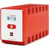 Salicru SPS 1200 SOHO+ IEC A linea interattiva 1200VA 5presa(e) AC Torre Rosso, Bianco gruppo di continuità (UPS)
