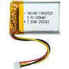 EFASO 3,7 V 600 mAh 602535 batteria PCM 1,5-3 pin spina per Logitech MX Master 2 MX Master 3 MX Master 2s MX Anywhere 2 MX Anywhere 2S MX Ergo M-RO052 Wireless Mouse 910-004362
