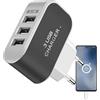 Generico Blocco Caricatore USB Porte multiple, Cubo del caricabatterie USB - 3 porte compatte blocco di ricarica USB | USB intelligente brillante per smartphone, casa
