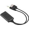 Aramox Adattatore AUX Bluetooth Adattatore Ricevitore Audio Wireless 3,5 mm Cavo per Auto Stereo HiFi per Accessori per Auto）