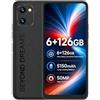UMIDIGI Telefoni Cellulare, C1 Max Smartphone Android, Batteria 5150mAh, Display 6.52 HD+, Fotocamera 50MP, 6GB+128GB(256GB Espandibili) 4G Dual SIM, GPS/Face ID/Tipo-C