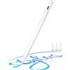AT-Mizhi Penna Stilo 2a Generazione per Apple iPad 2018-2022, Penna Stilo con Rifiuto del Palmo Punte della Penna più Precise Schermo per iPad 6a/7a/8a/9a/10a,Air 3a/4a/5a /Mini 5a/6a/Pro(11/12.9)