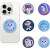 JYXNU 6 Pezzi Impugnature per Cellulari Cartoon Supporto Smartphone Estensibile e Retraibile in PVC Supporto per Telefono Universale e Supporto Dita Cellulare