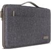 DOMISO Borsa Custodia PC 17 Pollici per HP/dell/ASUS/Acer/LG/MSI Gaming Laptop/Razer Blade 17/18 Notebook,Porta Computer Portatile Cover Laptop Case Sleeve per Uomo Donna,con Manico,Grigio Scuro