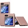 BAIDIYU Cover per Samsung Galaxy Z Flip 7 FE/Samsung Galaxy Z Flip 6, Protezione del Corpo Ultrasottile, Guscio Protettivo per PC Rigido Antigraffio.Oro rosa