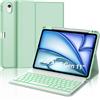 WINCHKING Cover Tastiera per iPad Air 11 M4 2026/M3 2025/M2 2024, Italiano QWERTY, Custodia con Bluetooth Rimovibile Retroilluminata Tastiera per iPad Air 11 Pollici M4/M3/M2, Verde Chiaro