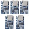 Youmile 5Pack TF Card Scheda di decodifica MP3 Modulo amplificatore 2W 3.7V / 5V Supporto Supporto Radio FM Modalità audio
