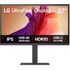 LG 27U730A-B Monitor PC 68,6 cm [27] 3840 x 2160 Pixel 4K Ultra HD LED Nero (27IN IPS 4K UHD 16:9 [3840X2160 - 1000:1 USB-C [90W PD] SPEAKERS)