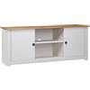 ZQQLVOO Mobile TV 120x40x50 cm in Legno Massello di Pino Panama Range, MobilettoTV, Mobile Porta tv, Mobile TV Soggiorno per Soggiorno, Sala da Pranzo, Camera da Letto