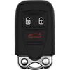 mt key Key Soft Case Cover protettiva Chiave per auto Alfa Romeo 159 Brera Spider Smartkey/Colore: nero