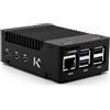 KKSB Cases Custodia in alluminio KKSB per Raspberry Pi 5 - Dissipatore in alluminio incluso per raffreddamento passivo