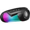 Bigben BIG BEN Interactive Party Mini Speaker Bluetooth con Effetti Luminosi Resistente agli Schizzi d'Acqua, Nero
