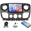 Hikity Autoradio Android 15 4+64G per Opel Movano 2 Renault Master 3 Nissan NV400, Schermo Incell 10.1 con Wireless CarPlay Android Auto Bluetooth Navi GPS WiFi USB Telecamera di Retromarcia