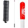 Generic Prostick, antenna radio CB bianca in fibra di vetro, 1000 Watt, 6 m, con molla in acciaio inox resistente