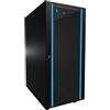 EXTRALINK Armadio di rete da 19 pullici 27 U 600x600 pannelli laterali rimovibili autoassemblati Armadio rack 19 pollici per UPS Switch vetro temperato nero Armadio rack per server