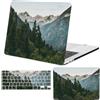 FFBOFFC Custodia Compatibile per MacBook Neo da 13 pollici Modello 2026 (A3404) con chip A18 Pro, Copertina Rigida in Plastica Protettiva e Tastiera Cover, Albero di montagna