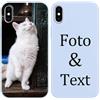 Yoedge Cover Personalizzata Custodia per iPhone XS Max 6,5 Personalizzato con Foto Testi Disegni Personalizza Custodia Immagine, Antiurto Blu Personalizzabili Case per iPhone XS Max