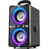 ODIOMX Cassa Bluetooth Portatile, 240W (Peak) Altoparlante Bluetooth Suono Potente e Nitido, Bassi Profondi, 20H, TWS Stereo Speaker, per Party, Campeggio, Spiaggia, Home e Outside (Black)