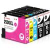 Clywenss 2500XL Cartucce compatibili con Canon PGI-2500XL 2500 XL Multipack per Maxify MB5150 MB5450 MB5455 MB5350 iB4150 MB5155 iB4050 MB5050, confezione da 5