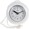 MPM Quality Orologio da bagno in plastica, movimento al quarzo Sweep, impermeabile 3-5 ATM, bianco, diametro 135 mm, adatto anche per esterni e come orologio da bagno, orologio da piscina, orologio da