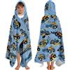 Yasrlvun Asciugamani con cappuccio camion per bambini 127x76cm Poncho Asciugamani per bambini Ragazzi Ragazze Adolescenti Telo da spiaggia per Piscina Monster Asciugamano da bagno indossabile