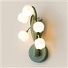 YFMYY Lampada da Parete Lily of Valley, Lampada da Parete Creativa a Forma di Fiore a 5 luci, apparecchi di Illuminazione da Parete a 3 Colori, Applique da Parete per Decorazioni per Interni