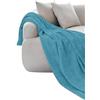 Corredocasa - Granfoulard Extra Lusso in Puro Cotone - Telo Arredo Singolo e Doppio - Misure 180x280 cm e 240x280 cm - Eleganza e Comfort per la Tua Casa (Azzurro, 1 Piazza)