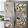 AESTHESTIFY Magneti personalizzati per frigorifero Bulk (confezione da 6) con foto, magnete per frigorifero a forma di acrilico personalizzato aggiungere immagine ritratto di animali domestici, decalcomania